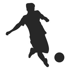 Soccer player kicking