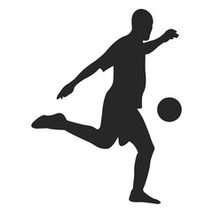 Soccer player kicking ball 3