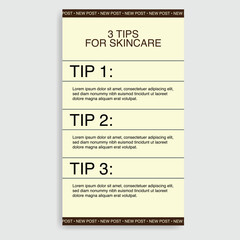 Social Media Template Simple Minimalist for Skin care and beauty treatment , spa salon promotional