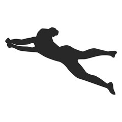 Pancake position silhouette