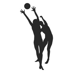 Spike and block silhouette