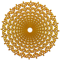 abstract background with golden circles