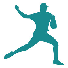 Player baseball player ballplayer cap silhouette