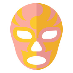 Mask luchador flat
