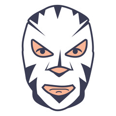 Mask dark blue front facing flat