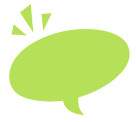 Speech bubble icon for comic book. Message box illustration. Speak balloon sign. Blank dialog frame