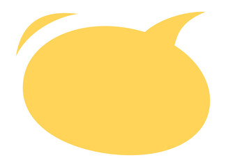 Speech bubble icon for comic book. Message box illustration. Speak balloon sign. Blank dialog frame