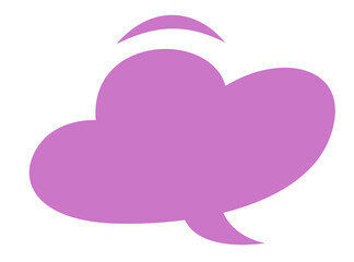 Speech bubble icon for comic book. Message box illustration. Speak balloon sign. Blank dialog frame