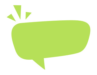 Speech bubble icon for comic book. Message box illustration. Speak balloon sign. Blank dialog frame