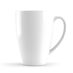 white cup isolated on white