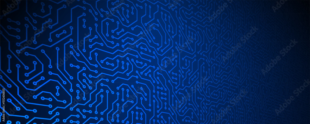 Poster computer circuit board texture. technology pattern. abstract illustration of silicon chip. digital t