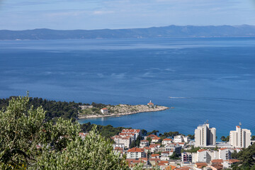 Biokovo national park mountains. Beautiful landscape photography from Makarska, Croatia