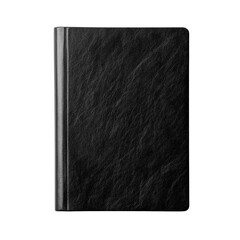 Book with dark leather cover and textured black design for writing or sketching ideas