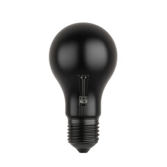 Bulb black lighting element with modern design for energy efficient illumination needs