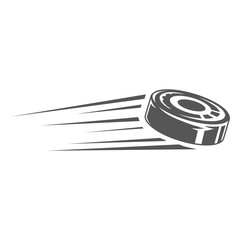 Plakat Fast ice hockey puck