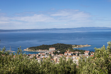 Obraz premium Biokovo national park mountains. Beautiful landscape photography from Makarska, Croatia