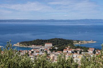 Biokovo national park mountains. Beautiful landscape photography from Makarska, Croatia