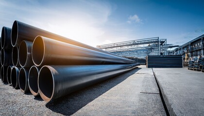 fresh cast iron pipes for warehouse pipeline installation