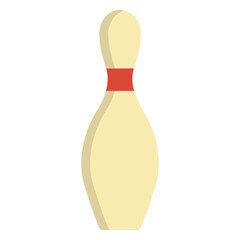 Single pin flat bowling