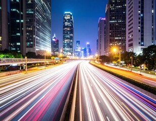 Fototapeta premium City highway at night