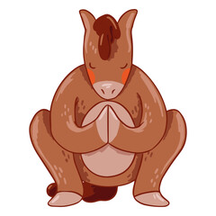 Yoga horse character