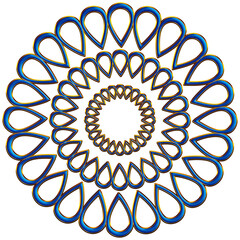 mandala round ornament
