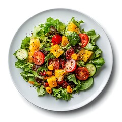 vegetable salad with chicken