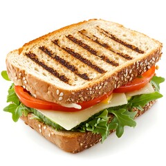 turkey sandwich on white