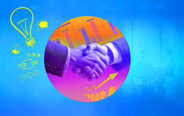 business concept, people shaking hands