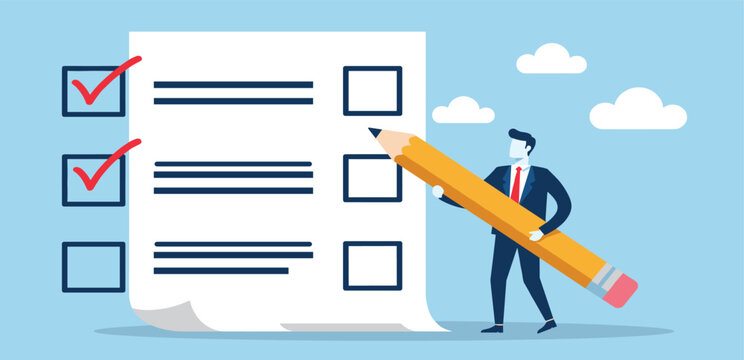 Project tracking, finishing or development completion progress, project timeline or task workflow, productivity or efficiency concept, businessman