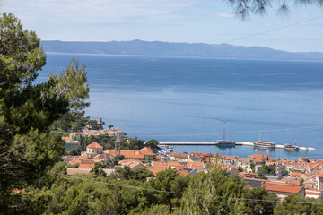 Biokovo national park mountains. Beautiful landscape photography from Makarska, Croatia