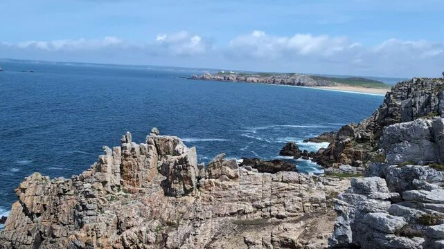 Cliffs at Pointe de Pen-Hir, Crozon Peninsula, Brittany, France