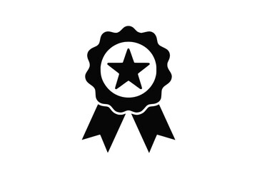 Ícone de Medalha com Estrela em PNG com Fundo Transparente

