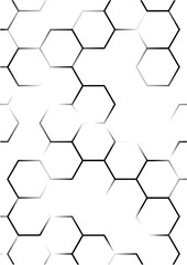 Simple Geometric Circle and Square Pattern Design for Decorative Surface