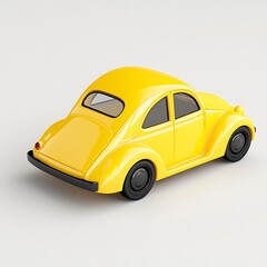 yellow toy car