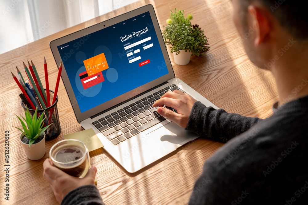 Poster online payment platform for modish money transfer on the internet netowrk