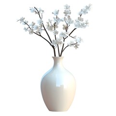 white flowers in vase