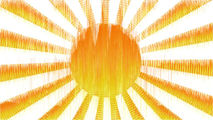 Vibrant sunburst design with radiating lines