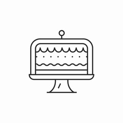 cake stand icon sign vector
