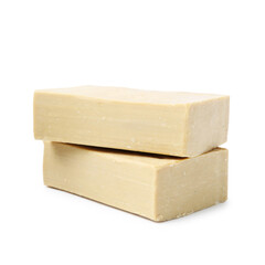 Soap bars isolated on white. Personal hygiene product