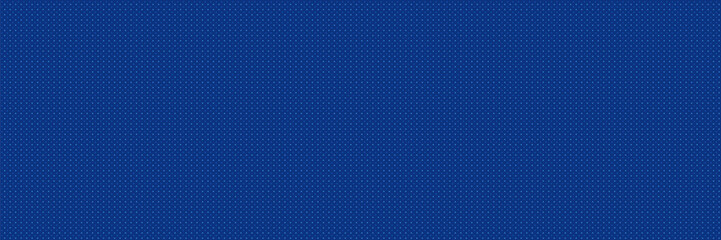 Dotted grid seamless pattern for bullet journal. Blue point texture. Blue dot grid for notebook paper. Vector illustration on blue background.