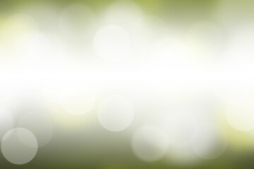 Abstract Green and White Bokeh Background Soft, Bright, and Elegant Design