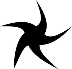 Star. Vector, figure, abstract geometric shapes and grids.