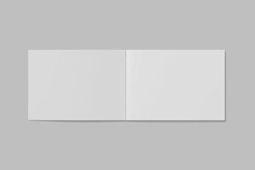 Open Landscape Horizontal Brochure Or Magazine