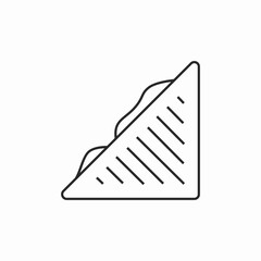 sandwich food icon sign vector