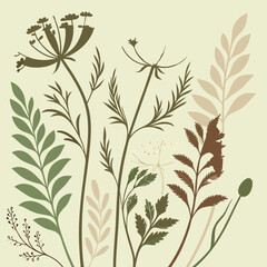 seamless floral pattern with leaves and flowers vector art