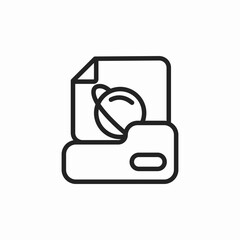 space archive icon sign vector