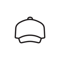 Fototapeta premium シンプルでかわいい帽子のアイコン