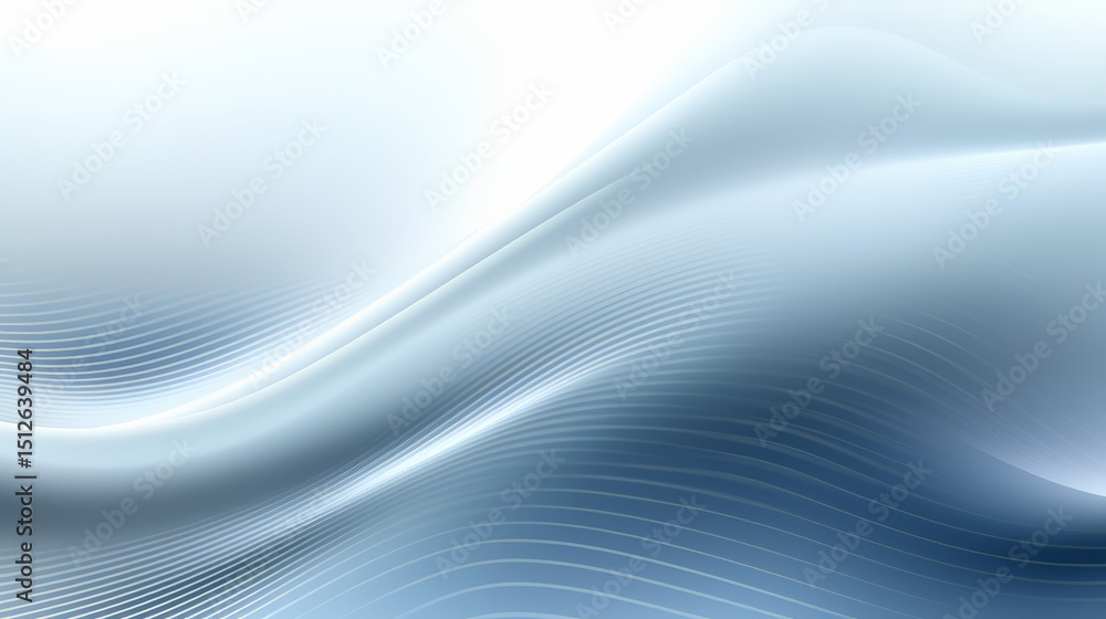 Poster blue wave with white background. the wave is very long and has a lot of detail. the background is wh