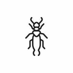 tumblebug insect icon sign vector